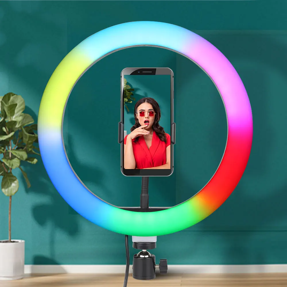 Dimmable RGB LED Ring Light 10 Inch, Photography Lighting O Circle Ring Light Price With Tripod Stand
Dimmable RGB LED Ring Light 10 Inch, Photography Lighting O Circle Ring Light Price With Tripod Stand