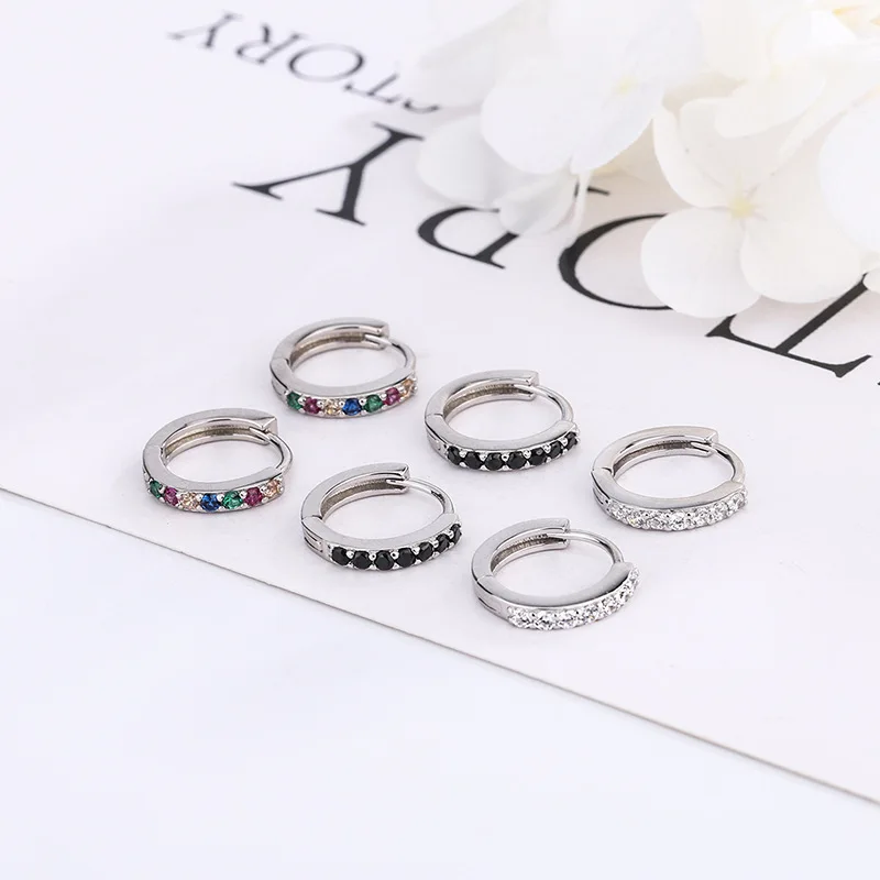 Trendy 18K Gold Filled Birthstone Huggie Earrings Small Cubic Zirconia 925 Sterling Silver Hoop Earrings for Women, White gold
Trendy 18K Gold Filled Birthstone Huggie Earrings Small Cubic Zirconia 925 Sterling Silver Hoop Earrings for Women, White gold