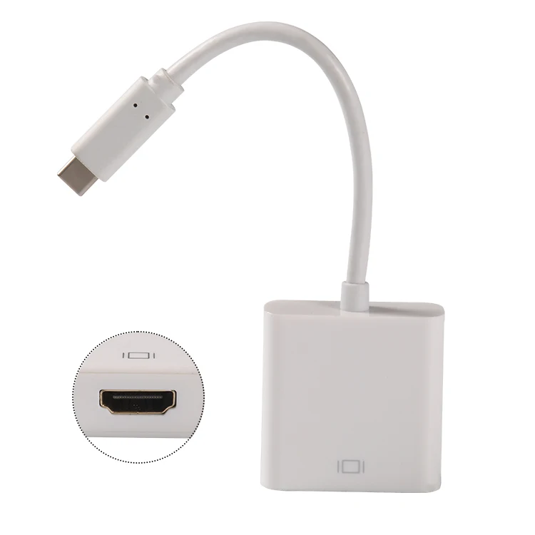 USB 3.1 Type C to HDMI Adapter Cable 1080P Converter adapter cable for Macbook, Black/white/customized
USB 3.1 Type C to HDMI Adapter Cable 1080P Converter adapter cable for Macbook, Black/white/customized