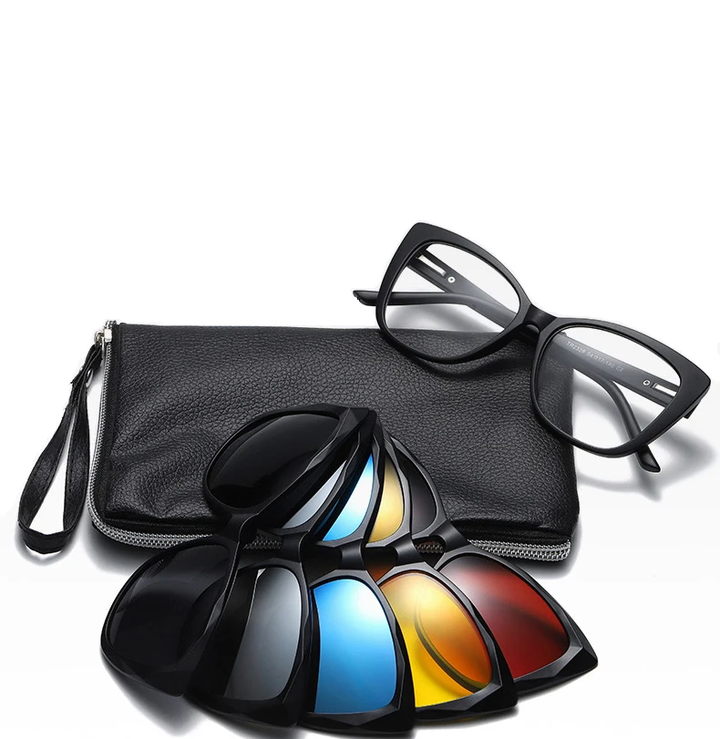 Magnet eyewear magnetic len clip on sun glasses frames eye glass replacement magnetic glasses holder 5 in 1 polarized sunglasses
Magnet eyewear magnetic len clip on sun glasses frames eye glass replacement magnetic glasses holder 5 in 1 polarized sunglasses