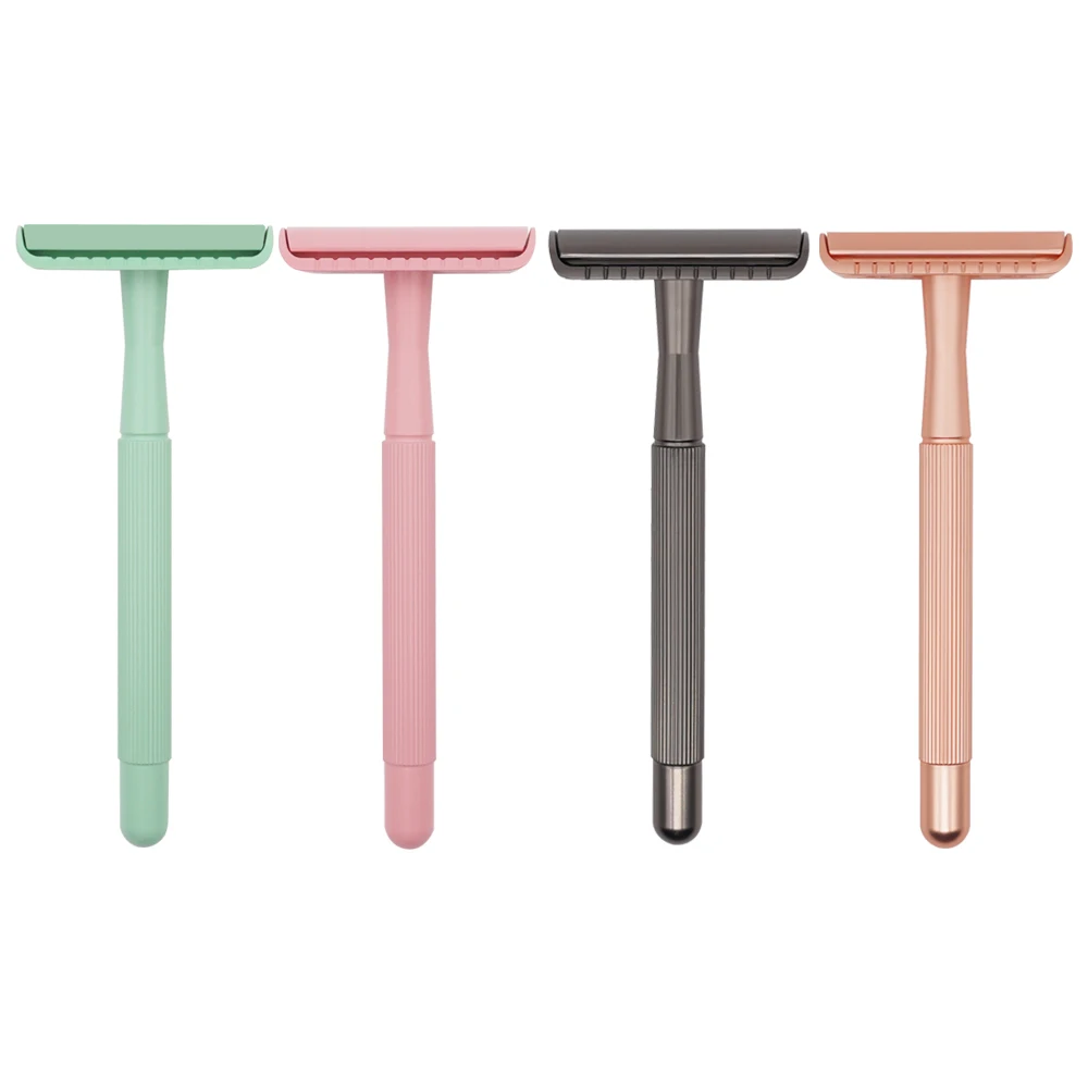 Ready To Ship Rainbow Safety Razor With 5pcs Blade Reusable Brass shaving razor For Plastic Free Life
Ready To Ship Rainbow Safety Razor With 5pcs Blade Reusable Brass shaving razor For Plastic Free Life