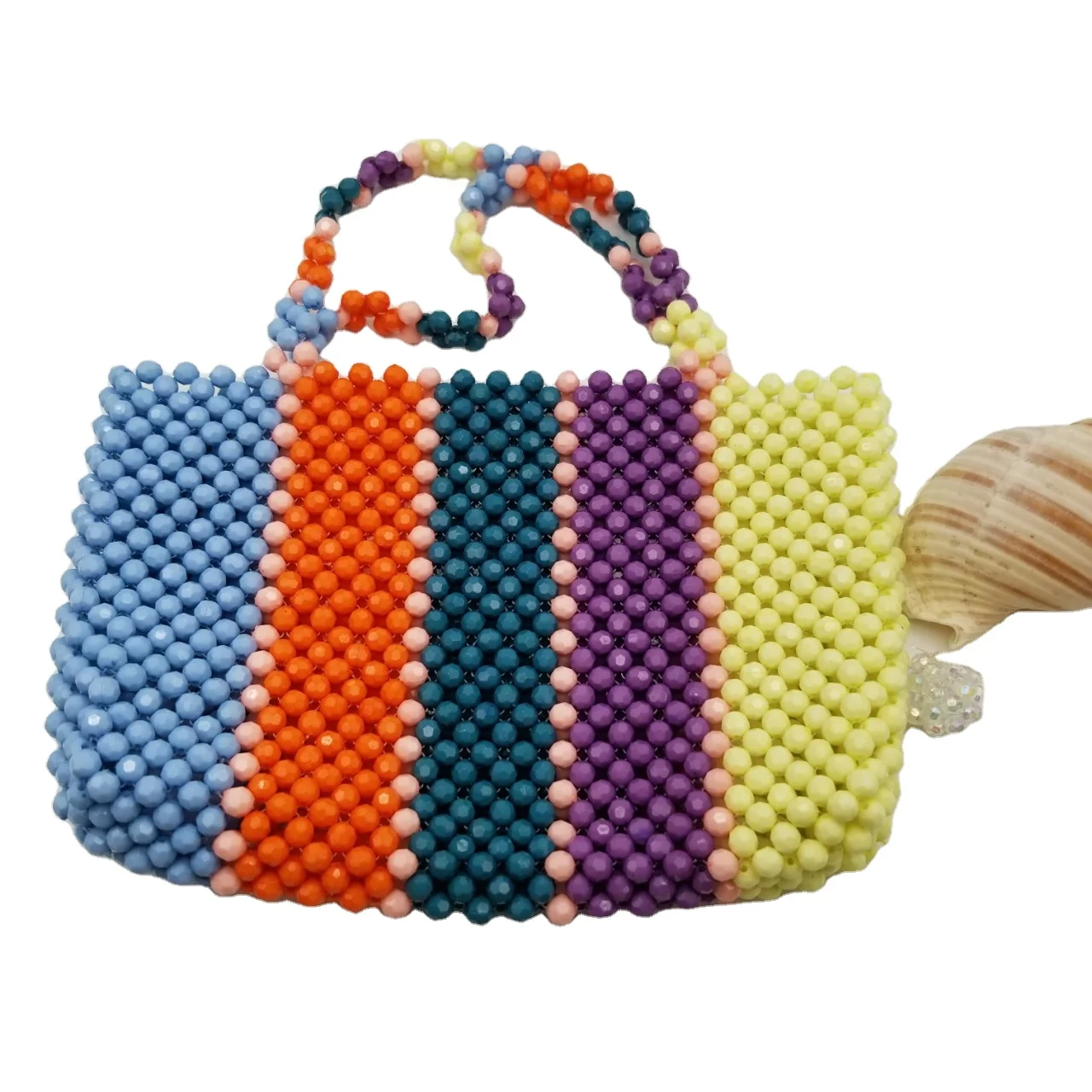 2021 new arrives multiple color beads purse women hand bags Handmade pearl wrap rainbow fashion popular wholesale packet, Customizable
2021 new arrives multiple color beads purse women hand bags Handmade pearl wrap rainbow fashion popular wholesale packet, Customizable