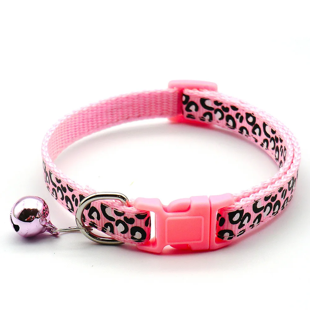 adjustable small dog leash accessory bell Leopard print dog collar Plastic latch Cat collar
adjustable small dog leash accessory bell Leopard print dog collar Plastic latch Cat collar