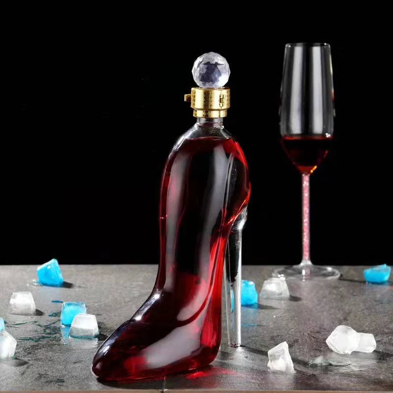 Factory Price New High Heels Shaped Glass Wine Whiskey Decanter Wholesaler, Transparent clear
Factory Price New High Heels Shaped Glass Wine Whiskey Decanter Wholesaler, Transparent clear