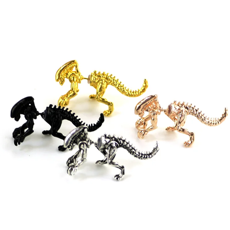 Hot anime ghost arete dinosaurio tyrannosaurus Scary Monster female 3D dinosaur Stud Alien Earrings, Gold, silver, rose gold, black
Hot anime ghost arete dinosaurio tyrannosaurus Scary Monster female 3D dinosaur Stud Alien Earrings, Gold, silver, rose gold, black