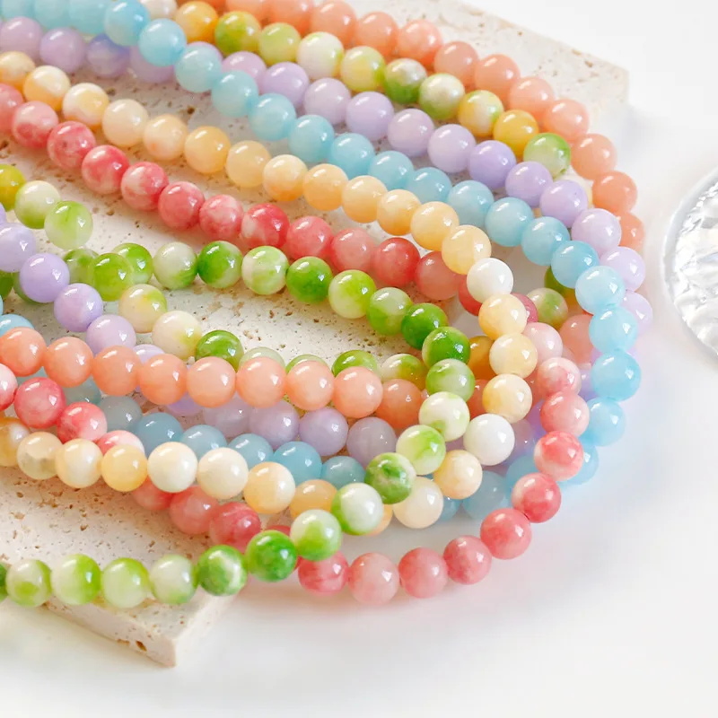 DS Factory wholesale natural stone jade round beads diy bracelet necklace jewelry chalcedony beads
DS Factory wholesale natural stone jade round beads diy bracelet necklace jewelry chalcedony beads