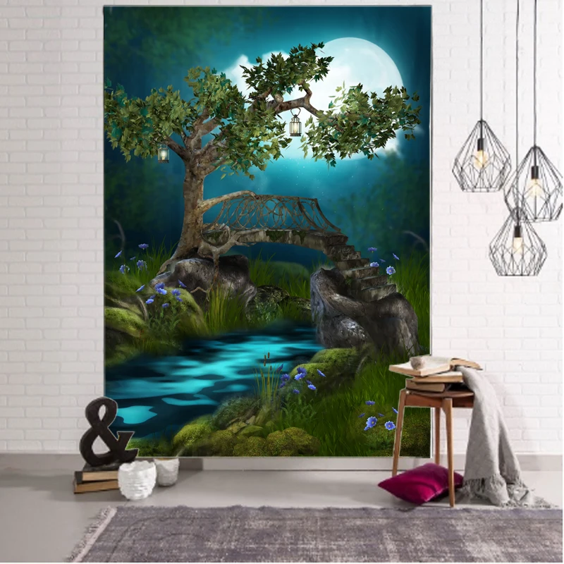 The Dark Blue Moon Reflected In The Deep Blue Lake Water Tapestry Wall Hanging for Home Hotel Bedroom Decorative, Customized color
The Dark Blue Moon Reflected In The Deep Blue Lake Water Tapestry Wall Hanging for Home Hotel Bedroom Decorative, Customized color