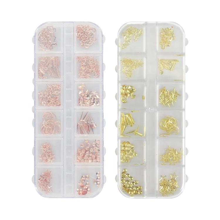 Rose Gold Nail Rhinestone Kit Boxes Metal Nail Art Decorations DIY Rhinestone Nail Accessories, 120 colors
Rose Gold Nail Rhinestone Kit Boxes Metal Nail Art Decorations DIY Rhinestone Nail Accessories, 120 colors