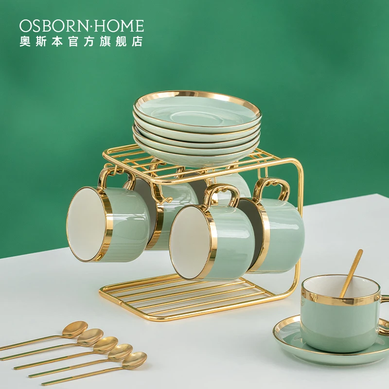 OSBORN Classic European Style Ceramics Coffee tea Cup Saucer set Afternoon for Hotel, Picture
OSBORN Classic European Style Ceramics Coffee tea Cup Saucer set Afternoon for Hotel, Picture