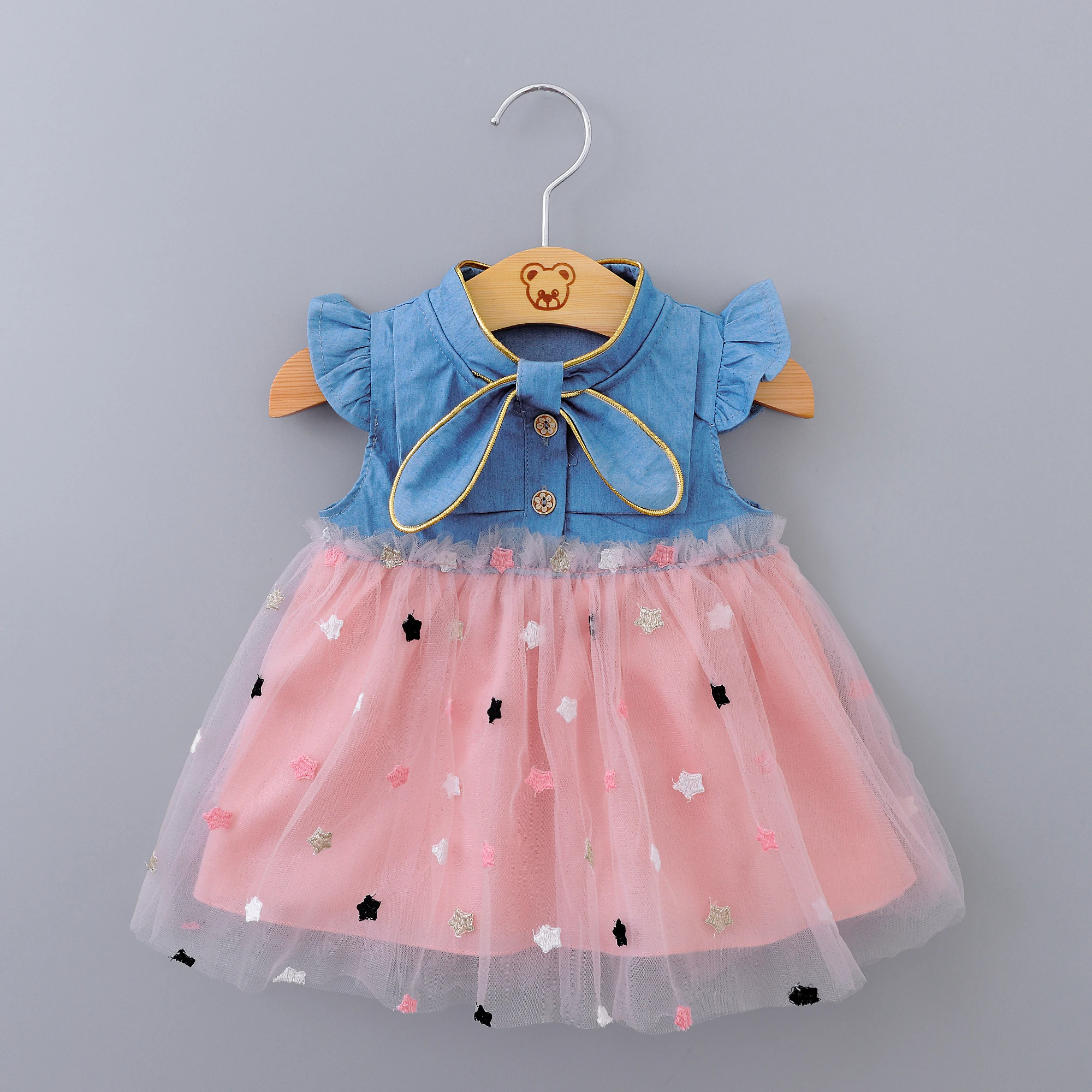 Wholesale little girls princess denim lace party dress with little stars sweet baby girls dresses, Pink,white
Wholesale little girls princess denim lace party dress with little stars sweet baby girls dresses, Pink,white