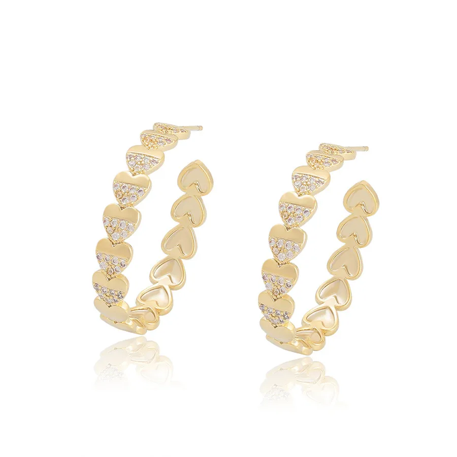 earirng -946 xuping jewelry Fashion love peach heart full diamond C-shaped 14K gold-plated Women's earrings
earirng -946 xuping jewelry Fashion love peach heart full diamond C-shaped 14K gold-plated Women's earrings