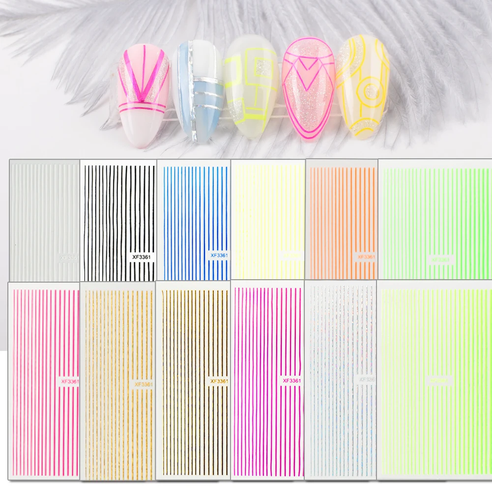 2020 New arrival nail art stickers lines stripe sticker nails accessories for girls, 12 colors
2020 New arrival nail art stickers lines stripe sticker nails accessories for girls, 12 colors