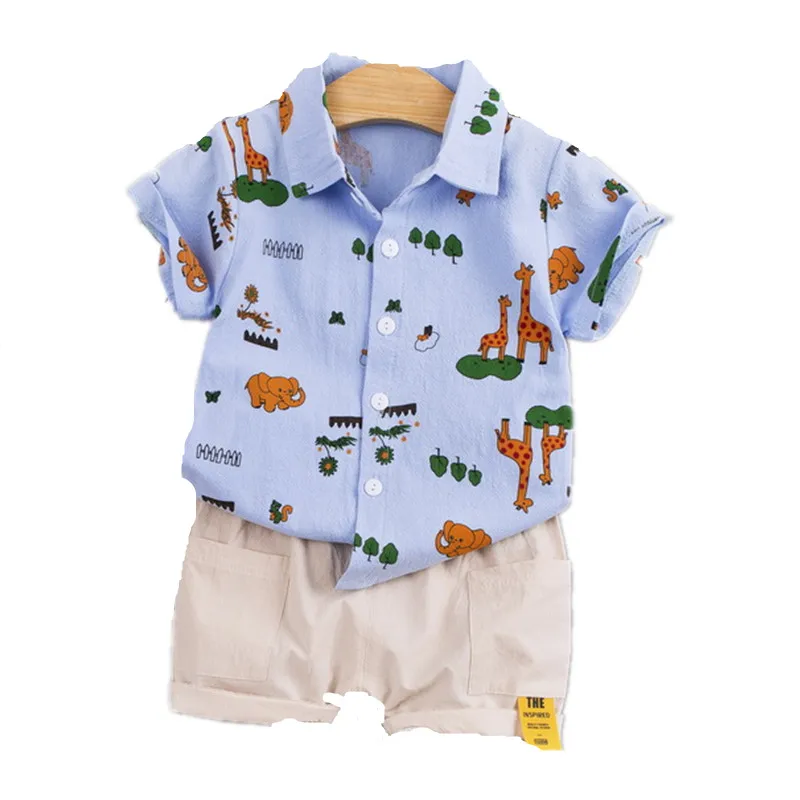 The hot sellingBoys' summer cartoon print shirt set, pure cotton, high quality and low price children's clothing
The hot sellingBoys' summer cartoon print shirt set, pure cotton, high quality and low price children's clothing