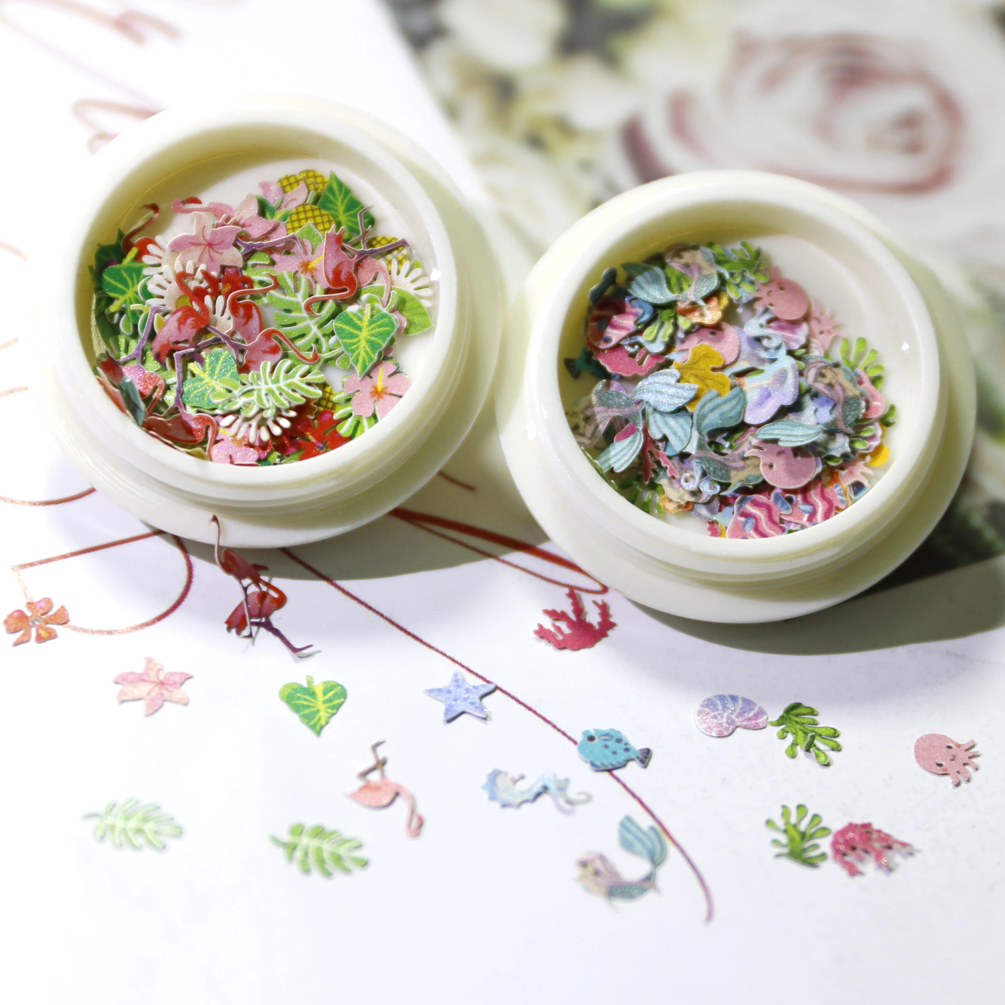 3D Chrysanthemum flamingo shapes Nail Sequins Colorful Wood Pulp Nail Art Decoration Nail Sticker, 12 colors
3D Chrysanthemum flamingo shapes Nail Sequins Colorful Wood Pulp Nail Art Decoration Nail Sticker, 12 colors