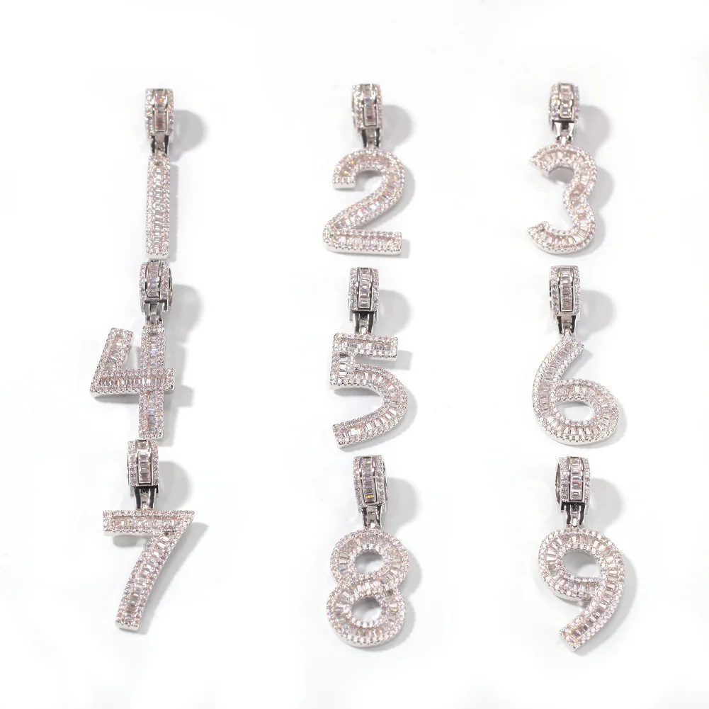 Wholesale iced out baguette number pendant 0 1 2 3 4 5 6 7 8 9 $ charm number pendant jewelry necklace, Gold/silve
Wholesale iced out baguette number pendant 0 1 2 3 4 5 6 7 8 9 $ charm number pendant jewelry necklace, Gold/silve