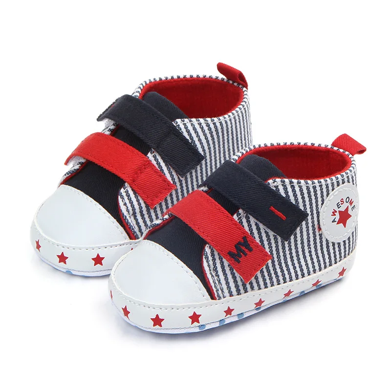Print Star Sports Toddler First Walkers Shoes Infant Anti-slip Baby Shoes Baby Boys Girls Newborn Canvas Classic Sneakers, White dark blue blue
Print Star Sports Toddler First Walkers Shoes Infant Anti-slip Baby Shoes Baby Boys Girls Newborn Canvas Classic Sneakers, White dark blue blue