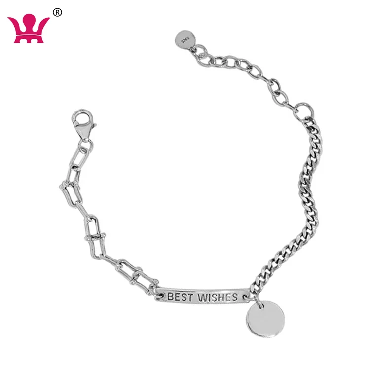 Inspirational Link Bracelet Best Wishes S925 Sterling Silver Engraved Best Friend Sister Gift for Women Teen Girls, Vintage
Inspirational Link Bracelet Best Wishes S925 Sterling Silver Engraved Best Friend Sister Gift for Women Teen Girls, Vintage