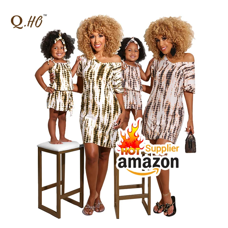 2021New Women's clothing Summer casual printed parent-child Mommy and Me Outfits suit dress Amazon source factory direct sales, White,pink,green 
2021New Women's clothing Summer casual printed parent-child Mommy and Me Outfits suit dress Amazon source factory direct sales, White,pink,green