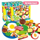 Creative Clay Modeling Toys Set Plasticine Playdough Fruit Cake Food Mold Set Playdoug