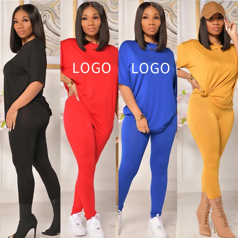 Boutique Short Sleeve Tops Long Pants Summer Home Wear Women Two Piece Set Casual Female Workout Outfits
Boutique Short Sleeve Tops Long Pants Summer Home Wear Women Two Piece Set Casual Female Workout Outfits