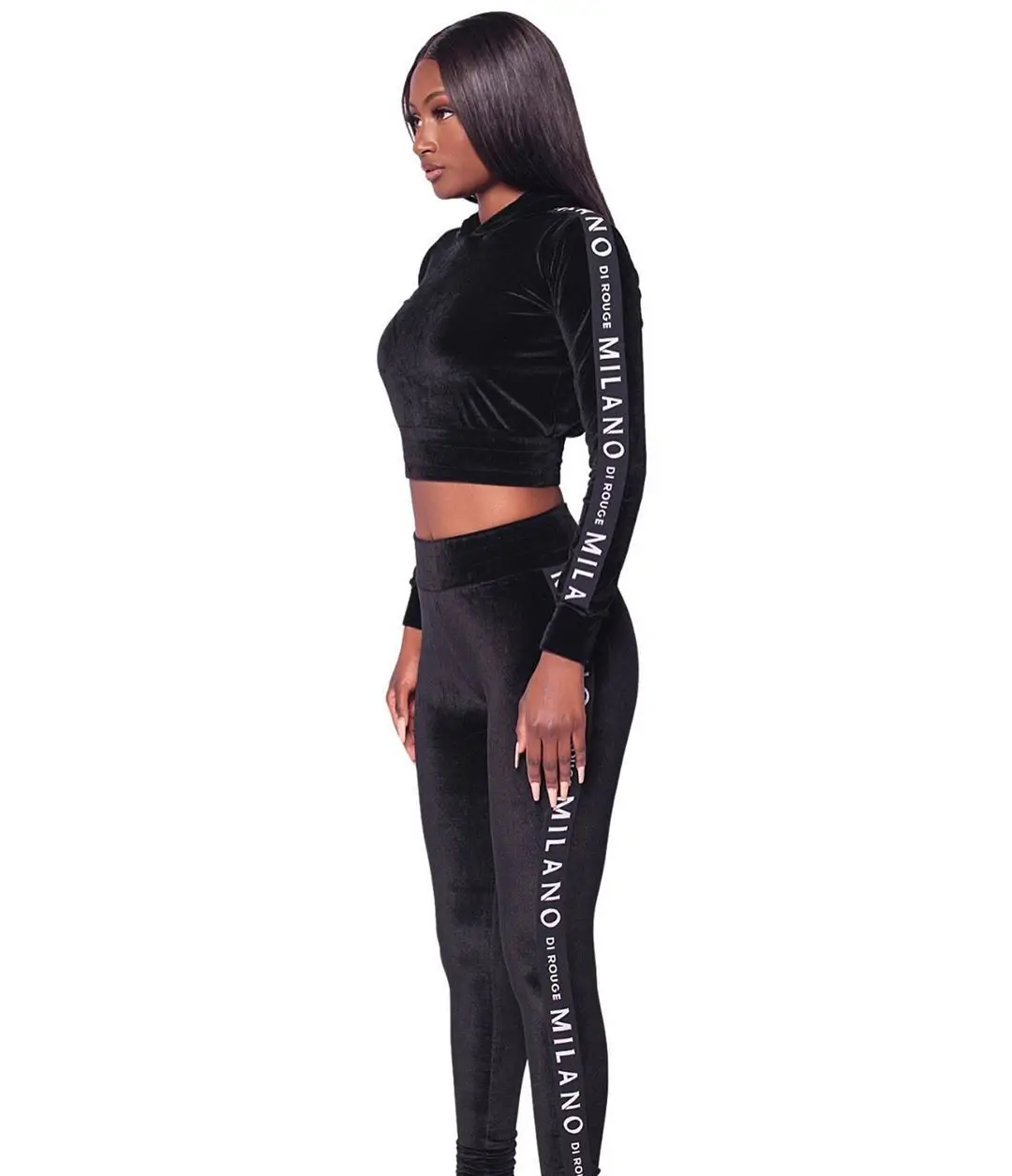 Hot Selling New Solid Color Crop Top Autumn Wholesale Printed Pant Casual Women 2 Piece Jogger Set 2 Piece Set Women Clothing
Hot Selling New Solid Color Crop Top Autumn Wholesale Printed Pant Casual Women 2 Piece Jogger Set 2 Piece Set Women Clothing