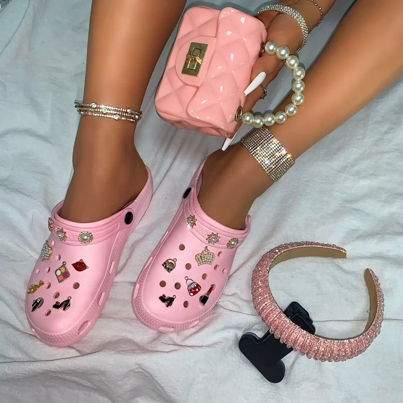 Garden Shoes Slip On Sandals Thick Sole EVA Slippers Candy Color Clogs Crossbody Jelly Bag Set Hair Clasp 3 PCS Slides Slippers, Pink, black, white, green, yellow
Garden Shoes Slip On Sandals Thick Sole EVA Slippers Candy Color Clogs Crossbody Jelly Bag Set Hair Clasp 3 PCS Slides Slippers, Pink, black, white, green, yellow