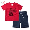 Wholesale custom fashion summer baby clothes set kids boy t shirt and shorts