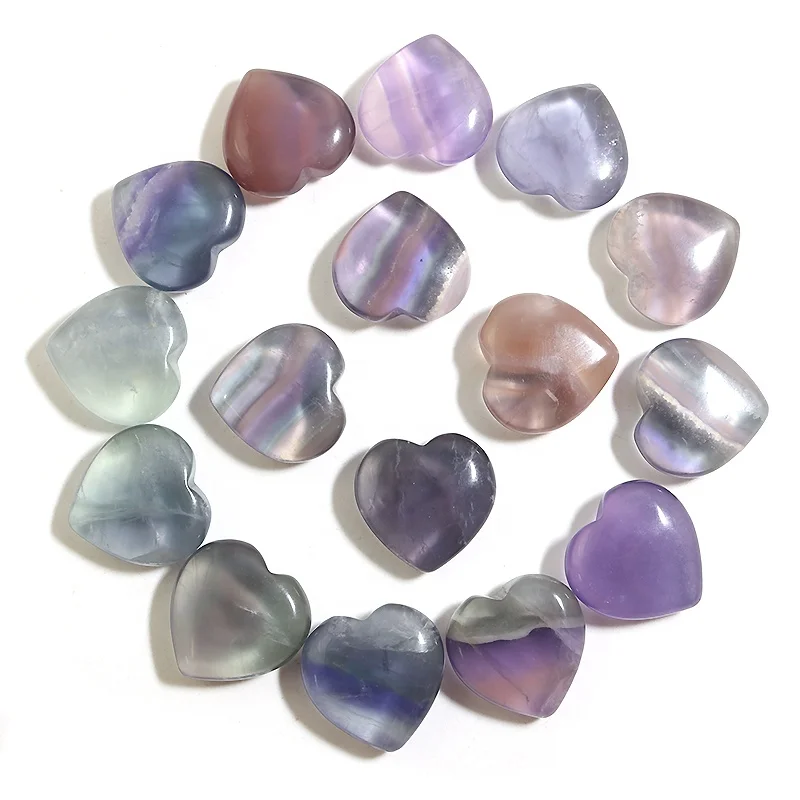 25mm Natural crystals healing stones fluorite carving stone heart crystal charm stone crafts for home decorations
25mm Natural crystals healing stones fluorite carving stone heart crystal charm stone crafts for home decorations
