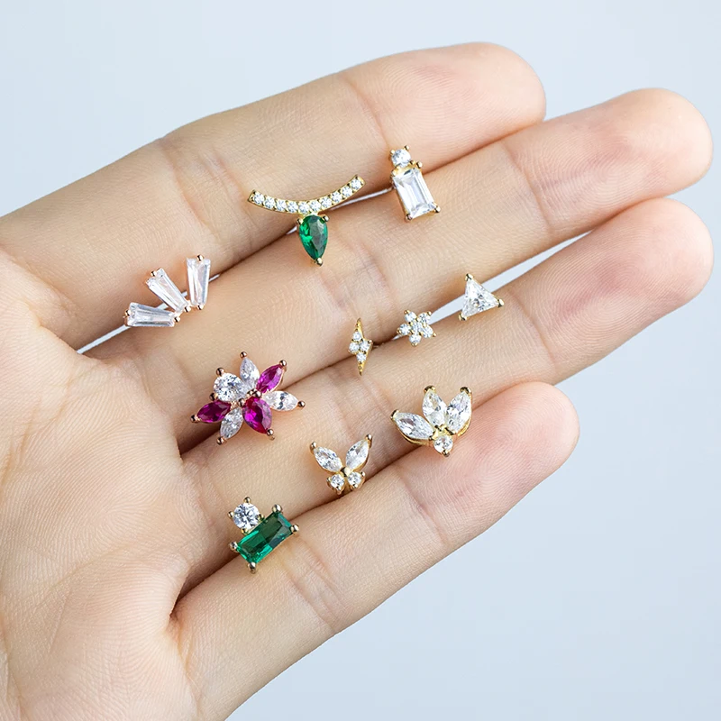 aros joyas Mini Silver Piercing Jewelry Micro Pave Cz 18k Gold Plated Sterling Silver 925 Minimalist Stud Earrings Set With Logo
aros joyas Mini Silver Piercing Jewelry Micro Pave Cz 18k Gold Plated Sterling Silver 925 Minimalist Stud Earrings Set With Logo
