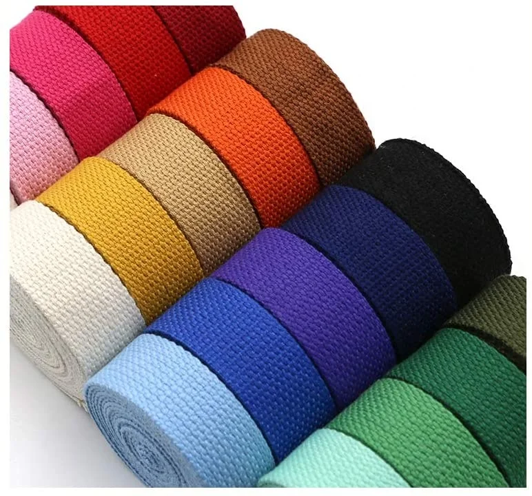 Wholesale Factory High Quality Cotton Webbing Strap Custom Logo Woven Webbing Ribbon, Pantone color
Wholesale Factory High Quality Cotton Webbing Strap Custom Logo Woven Webbing Ribbon, Pantone color