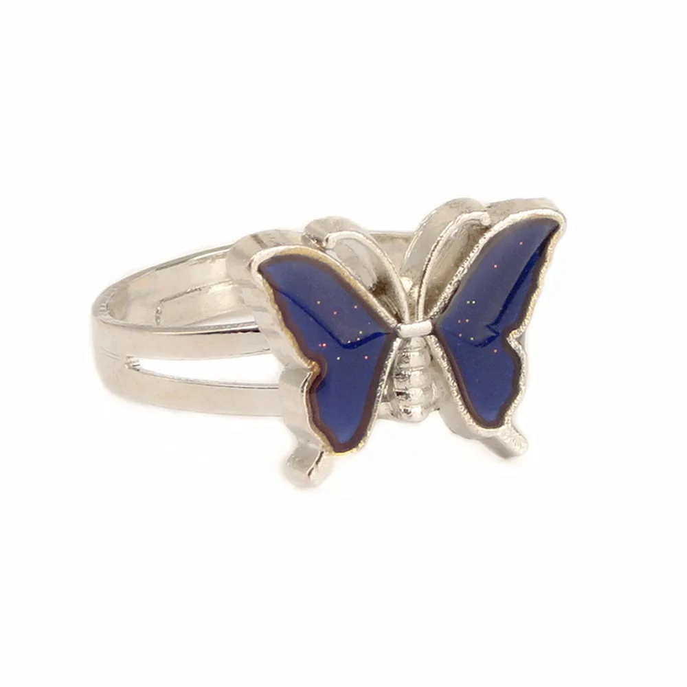 Vintage Butterfly Glitter Powder Adjustable Size Mood Ring Unique Temperature Control Color Animal Rings Fashion Female Jewelry, Picture shows
Vintage Butterfly Glitter Powder Adjustable Size Mood Ring Unique Temperature Control Color Animal Rings Fashion Female Jewelry, Picture shows