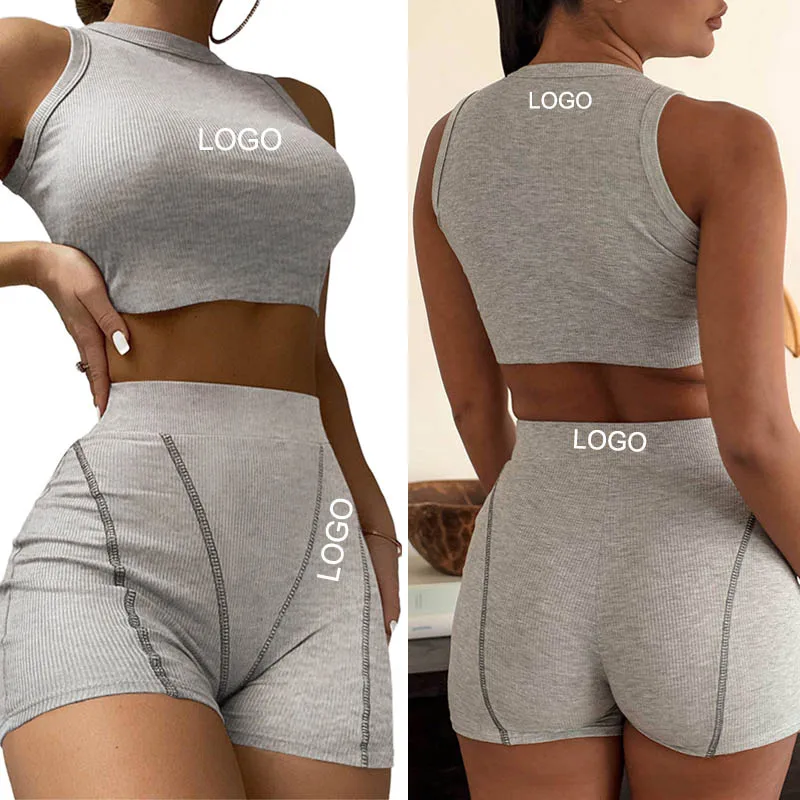 custom woman fashionable clothes solid slim booty summer women short set plus size casual crop tank top shorts for women sets
custom woman fashionable clothes solid slim booty summer women short set plus size casual crop tank top shorts for women sets