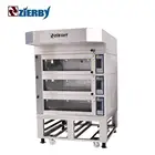3 deck 9 tray european bakery baking bread cake smart industrial ovens for baking
