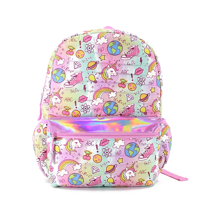 girls quilted backpack