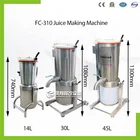 45L Industrial Fruit Soya Bean Milk Processing Making Juice Extractor Machine