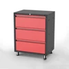 Customized space saving depot office home furniture 3 drawer metal multi mobile pedestal wardrobe