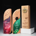 Wooden Awards Award Wholesale Office Blank Wooden Souvenir Awards Award Plaque For Athlete Soccer Trophies
