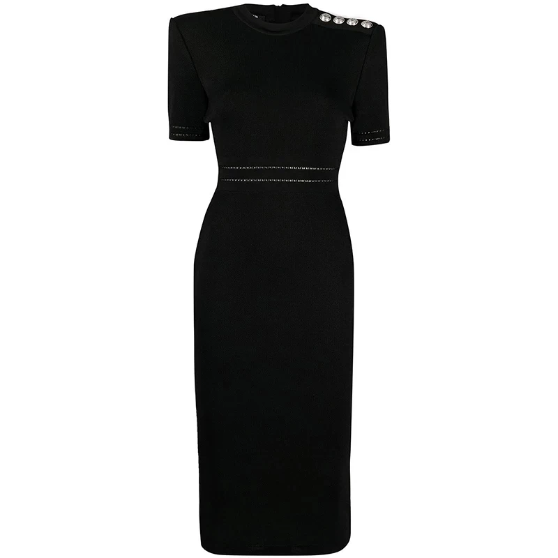 In Stock Short Sleeve O-neck Quality Design Summer Elegant Zipper Black Casual Skinny Knit Dress
In Stock Short Sleeve O-neck Quality Design Summer Elegant Zipper Black Casual Skinny Knit Dress