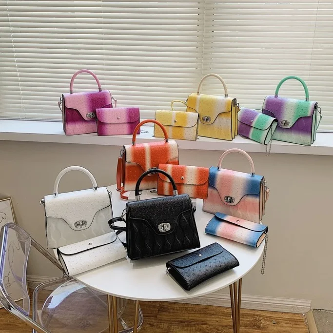2021 High quality Girls Purses Sets 2 in 1 Handbag For Woman Popular Hand Bag Females Colorful Hand Bags
2021 High quality Girls Purses Sets 2 in 1 Handbag For Woman Popular Hand Bag Females Colorful Hand Bags
