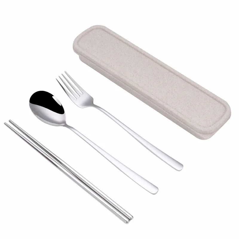 304 Stainless steel dinner set tableware set portable travel cutlery set with wheat box, Gold/sliver
304 Stainless steel dinner set tableware set portable travel cutlery set with wheat box, Gold/sliver