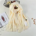 New design custom ladies fashionable cashmere shawl scarf custom logo