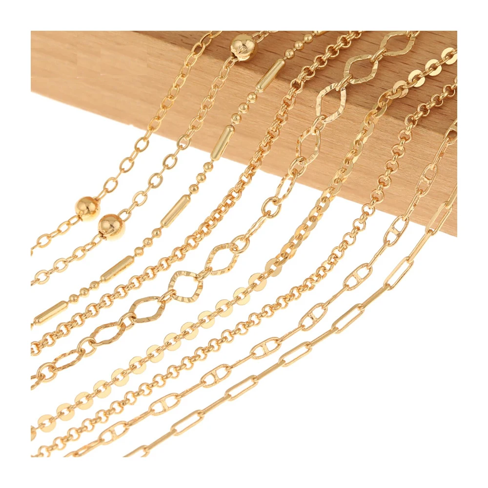 Jewelry Accessories Cordial Design Hand Made Necklace Accessories DIY Bracelet Chain Genuine Gold Plating Jewelry Findings &
Jewelry Accessories Cordial Design Hand Made Necklace Accessories DIY Bracelet Chain Genuine Gold Plating Jewelry Findings &