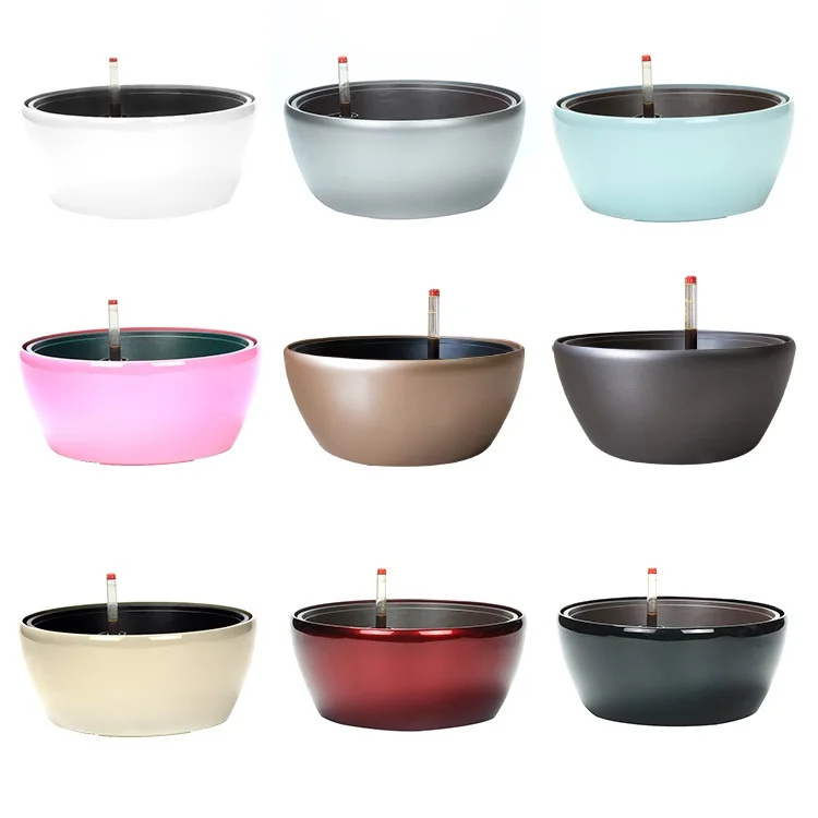 BRICE pots pour plantes Wholesale indoor mini oval self watering plastic planger flower pot
BRICE pots pour plantes Wholesale indoor mini oval self watering plastic planger flower pot