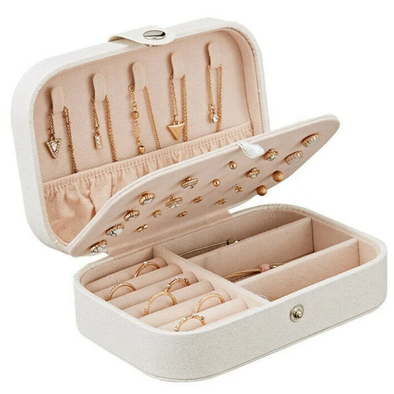 Universal Leather Jewelry Organizer Display Travel Jewelry Case Boxes Portable Jewelry Box
Universal Leather Jewelry Organizer Display Travel Jewelry Case Boxes Portable Jewelry Box