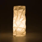 Origami craft unique reading desk light modern cheap ceramic night lamp