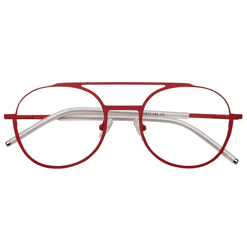 New Design Fashion Metal Double Bridge Optical Eyeglasses Frame Prescription Glasses Frames
New Design Fashion Metal Double Bridge Optical Eyeglasses Frame Prescription Glasses Frames