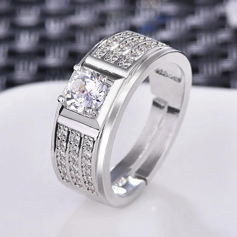 2021 Hot selling trendy jewelry vintage crystal zircon silver plated open rings men wedding engagement diamond adjustable ring
2021 Hot selling trendy jewelry vintage crystal zircon silver plated open rings men wedding engagement diamond adjustable ring