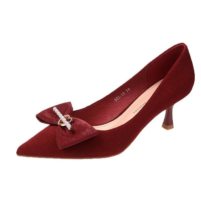 Red High Heels Women's 2021 New stiletto heel Pearl fashion shoes bridal shoes, Red, black, beige
Red High Heels Women's 2021 New stiletto heel Pearl fashion shoes bridal shoes, Red, black, beige