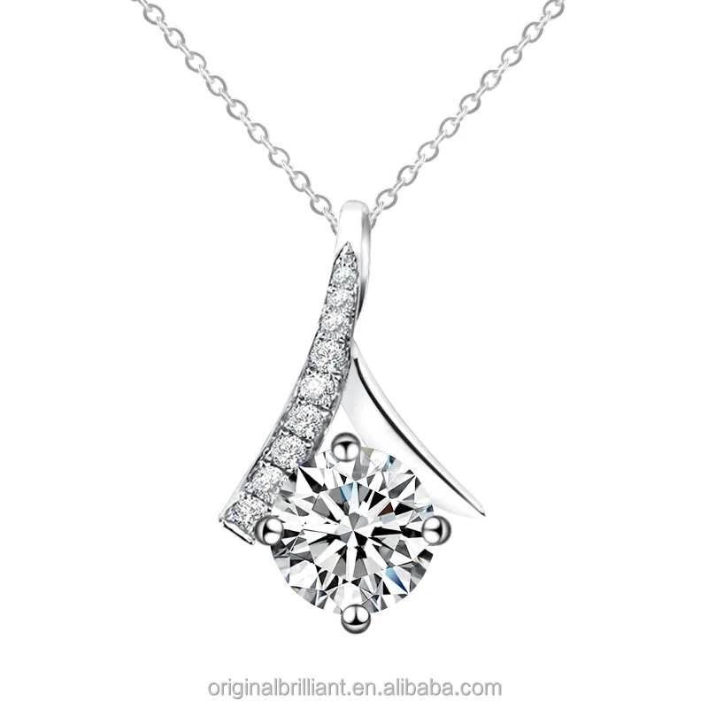 ROMANTIC Simple elegant moissanite S925 Silver plated 18k white gold Pendant Necklace
ROMANTIC Simple elegant moissanite S925 Silver plated 18k white gold Pendant Necklace