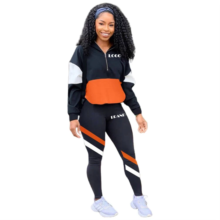 2021 New Arrival Orange Set Fall Long Sleeve Top And Pants Sets Women Casual Designer 2 Piece Jogging Set
2021 New Arrival Orange Set Fall Long Sleeve Top And Pants Sets Women Casual Designer 2 Piece Jogging Set